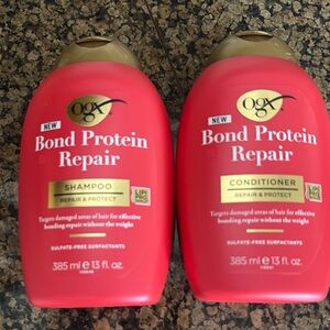 OGX Bond Protein Repair Shampoo and Conditioner Set